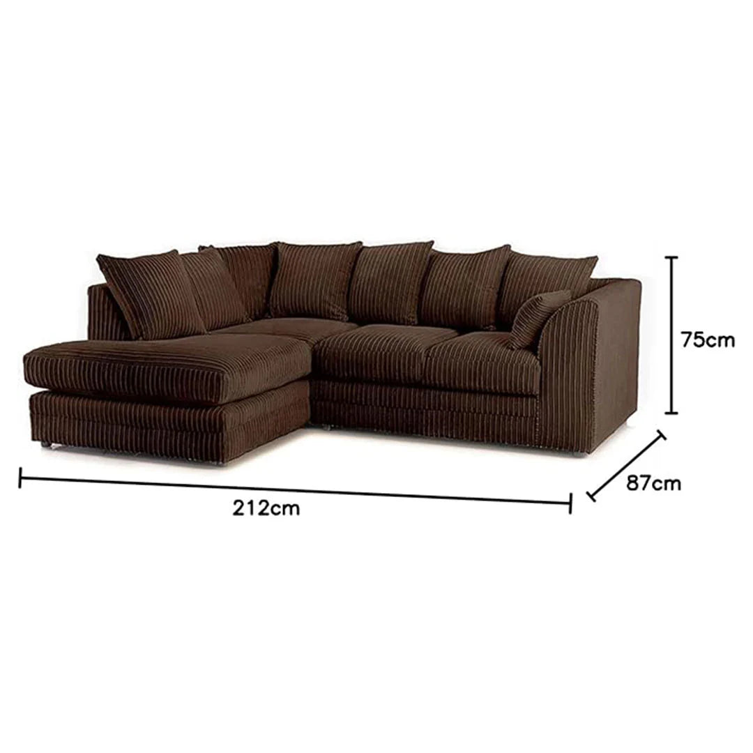 Luxor Fabric Cord Sofa Multiple Colours