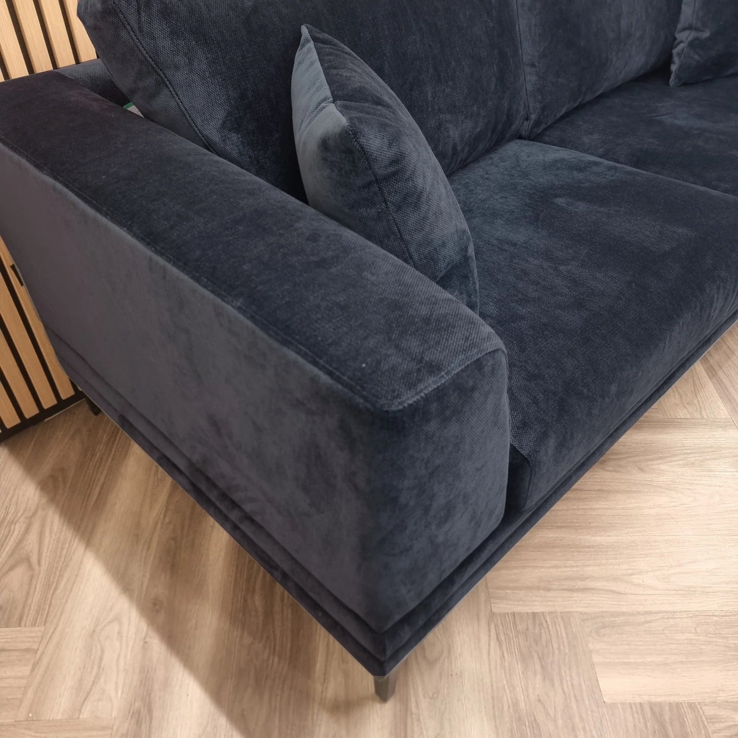 The Odessa Sofa Range in Aegean Blue Velvet
