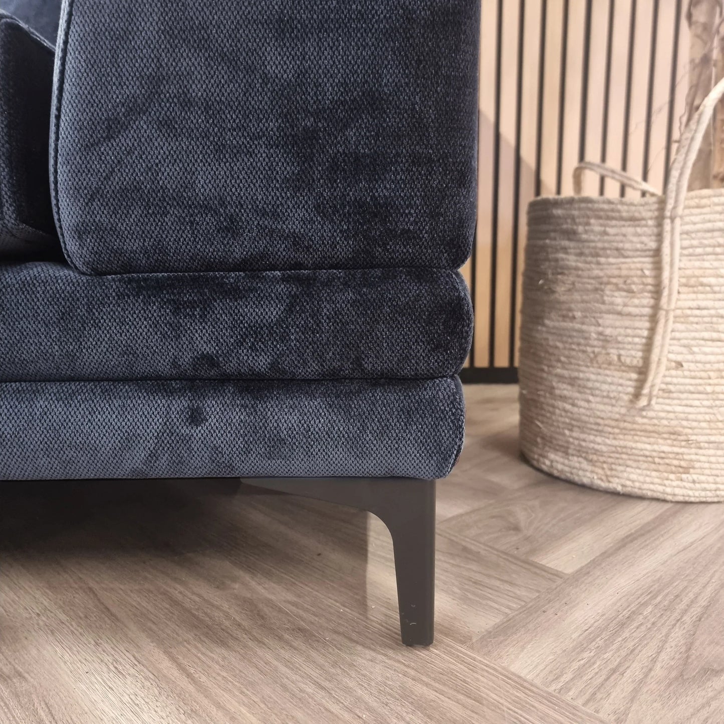 The Odessa Sofa Range in Aegean Blue Velvet