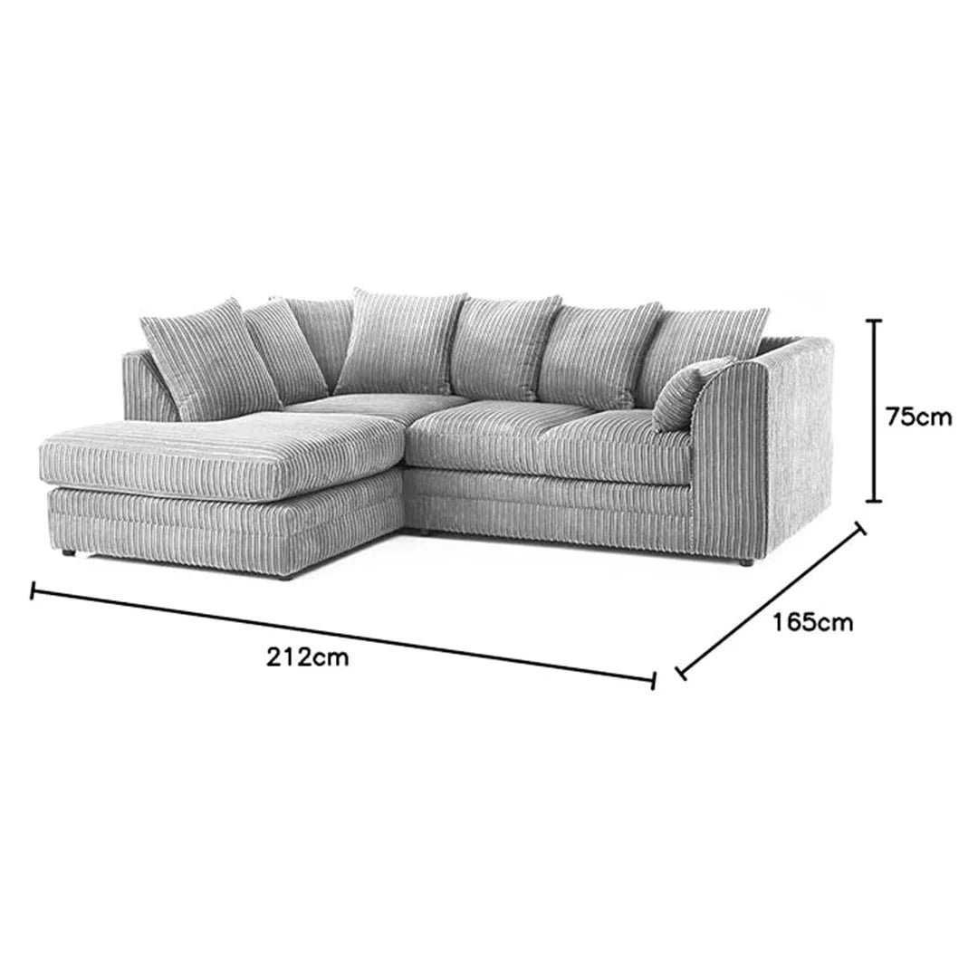 Luxor Fabric Cord Sofa Multiple Colours