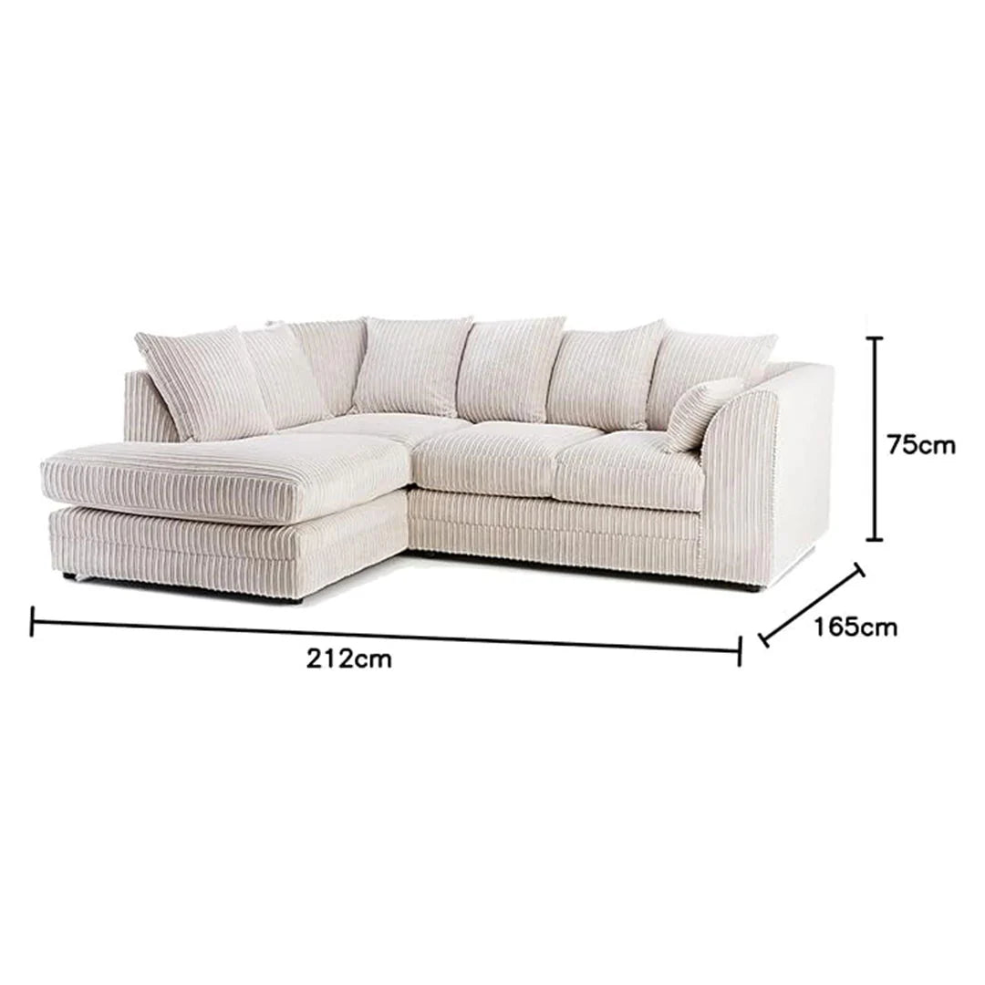 Luxor Fabric Cord Sofa Multiple Colours