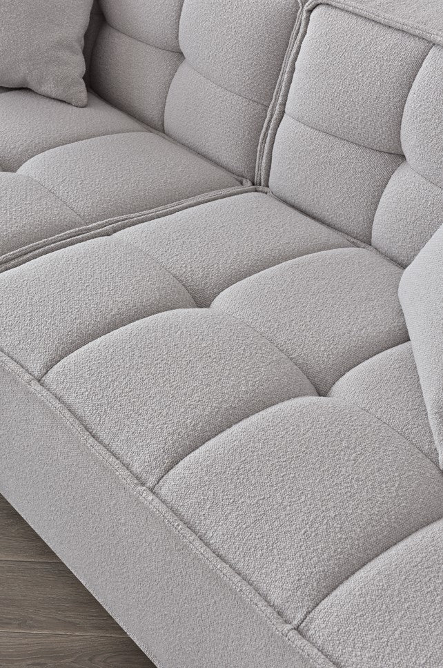The Corbin Sofa Range in Putty Boucle Fabric