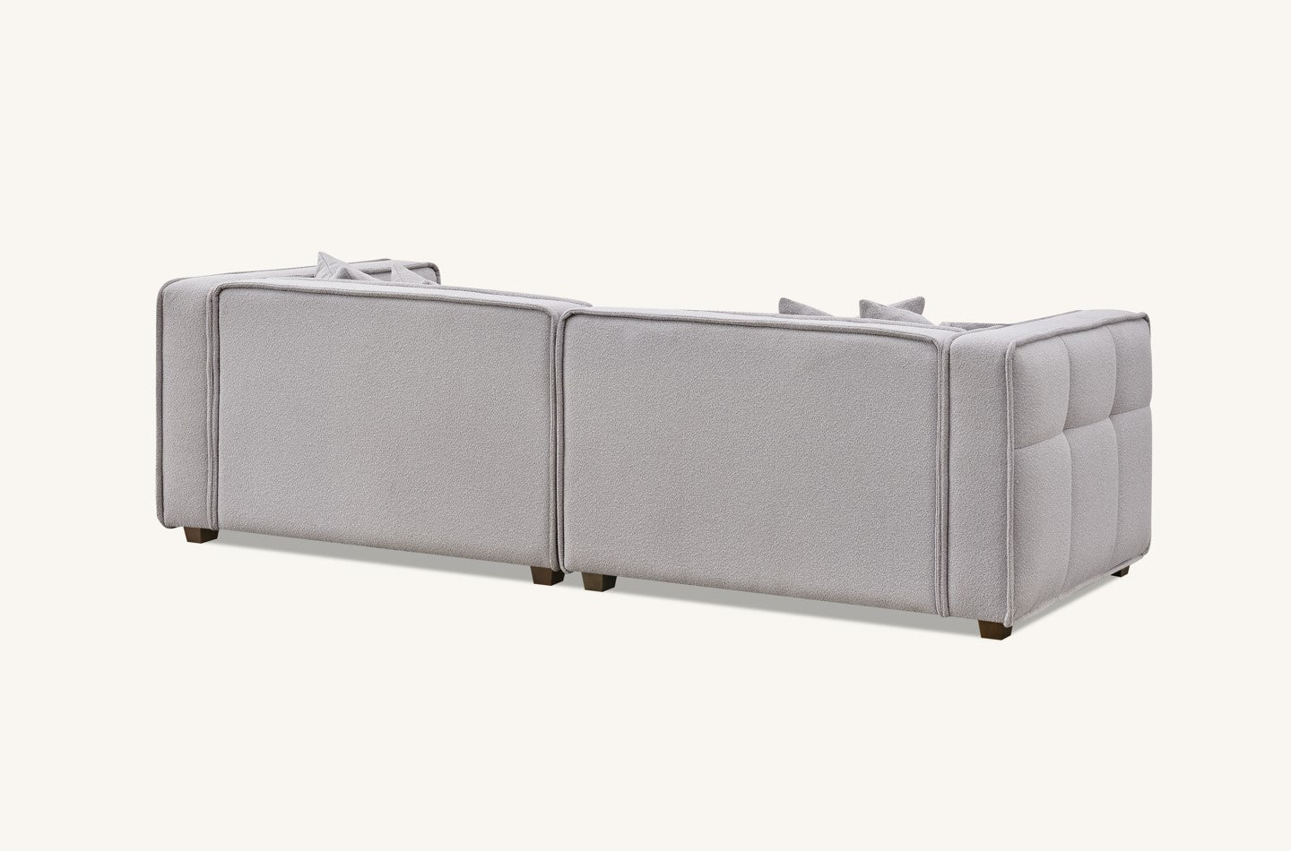 The Corbin Sofa Range in Putty Boucle Fabric