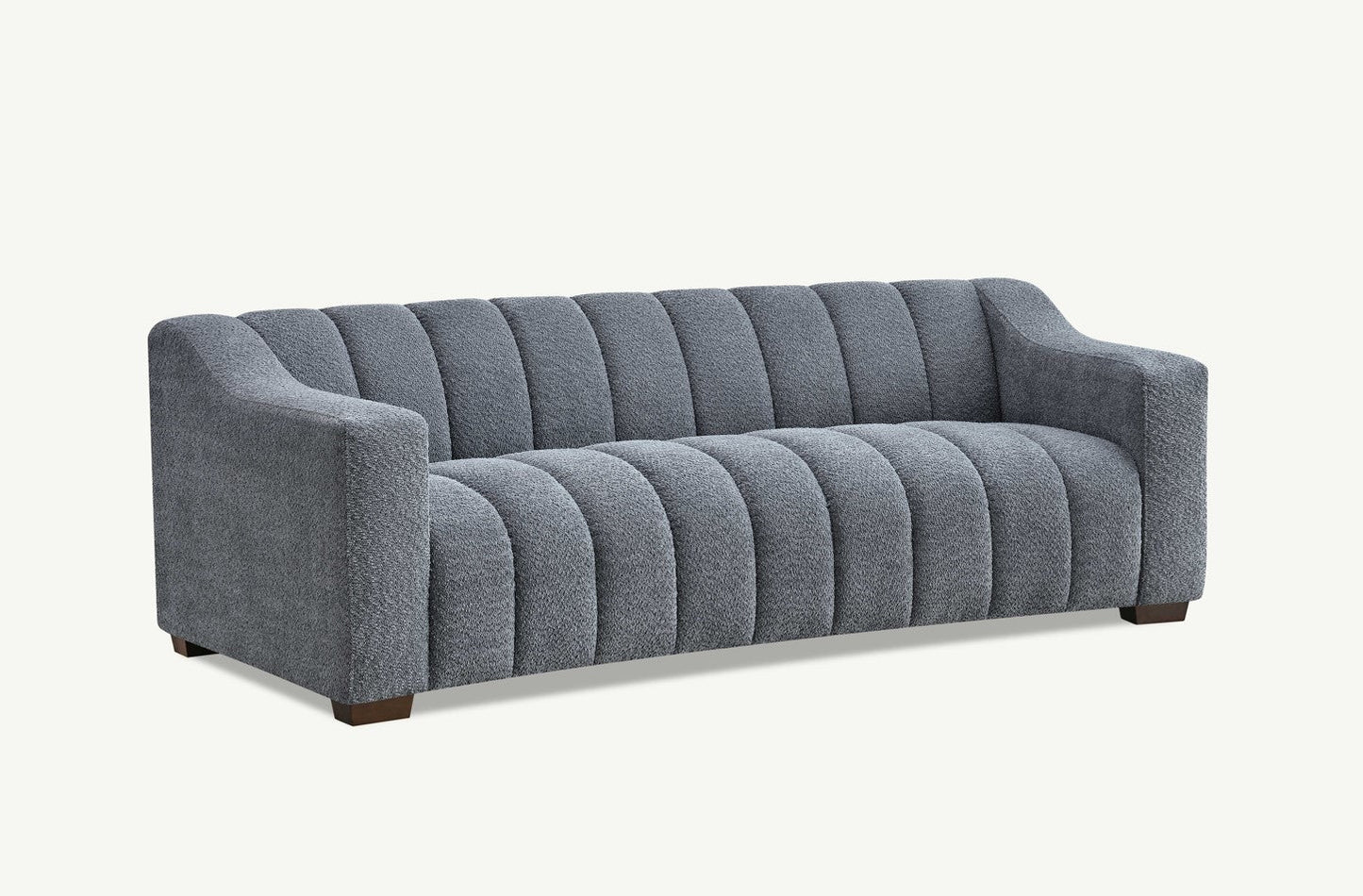 The Estelle 3 Seater Sofa in Iron Boucle