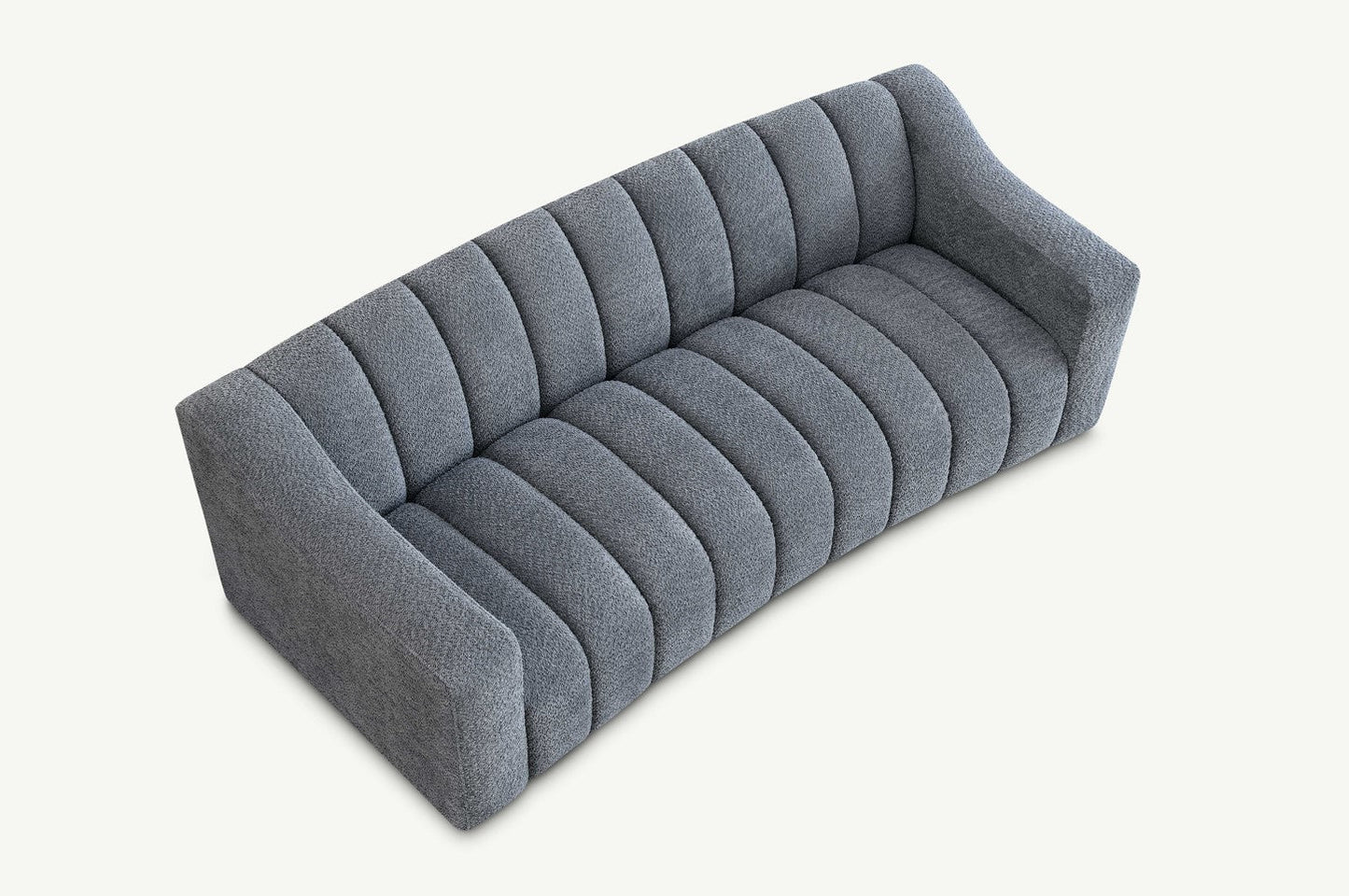 The Estelle 3 Seater Sofa in Iron Boucle