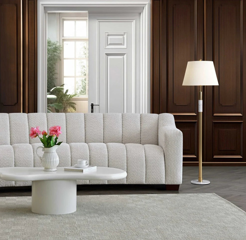 The Estelle 3 Seater Sofa in Oatmeal Boucle