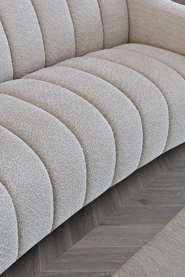 The Estelle 3 Seater Sofa in Oatmeal Boucle
