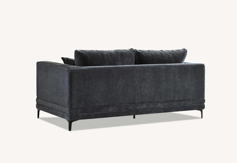 The Odessa Sofa Range in Steel Velvet