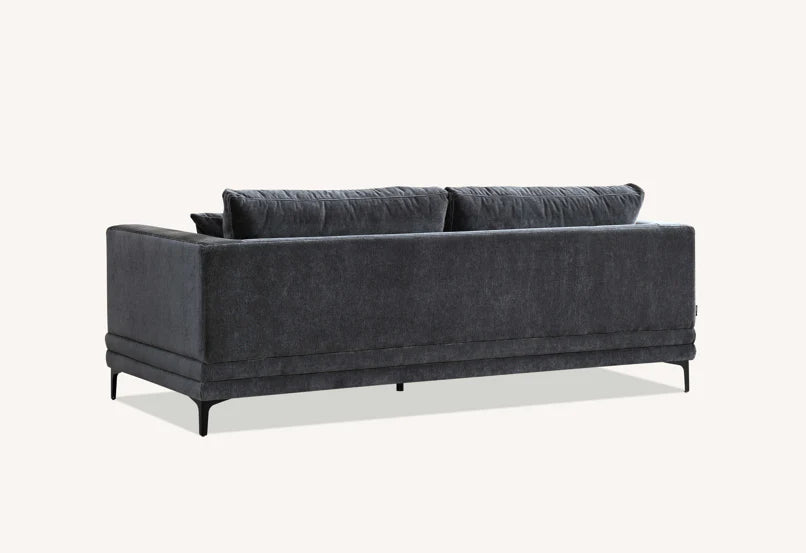 The Odessa Sofa Range in Steel Velvet