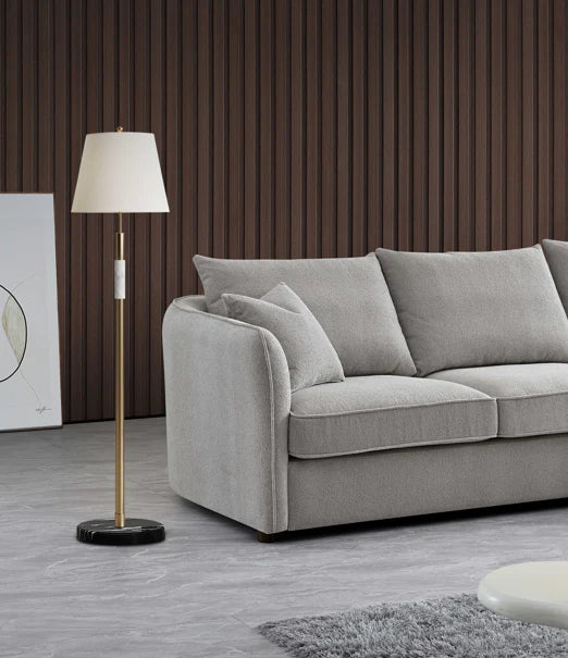 The Sienna Corner Chaise Sofa in Pebble Boucle