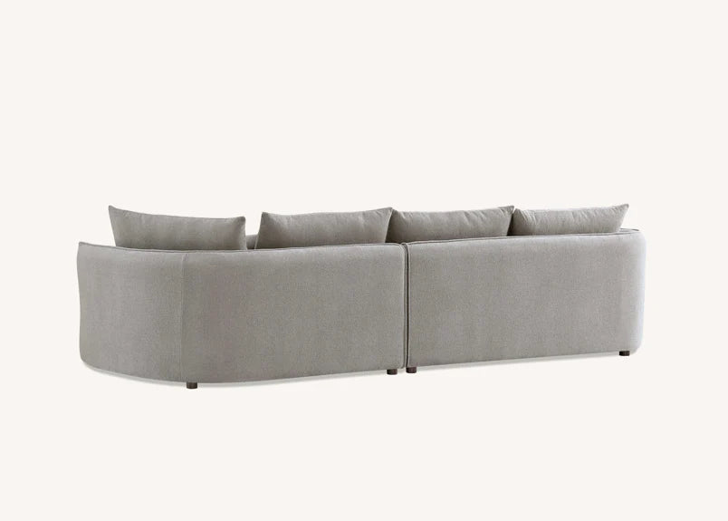 The Sienna Corner Chaise Sofa in Pebble Boucle
