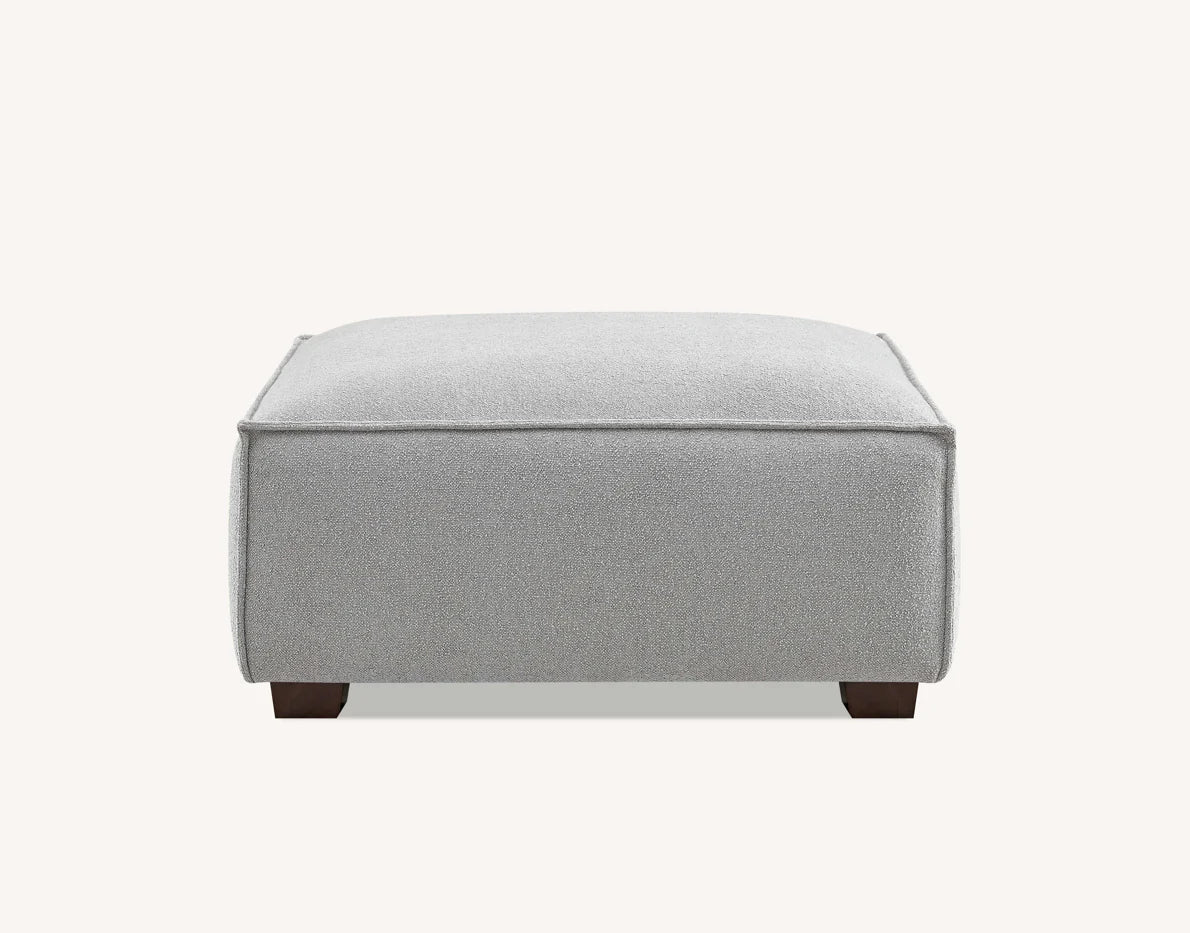 The Alaric 4 Seater Chaise Sofa in Pebble Boucle