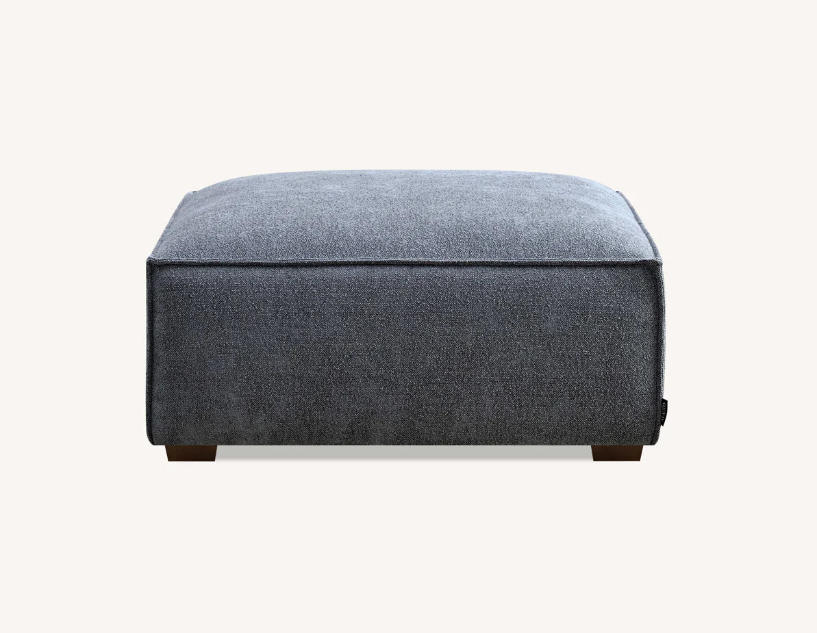 The Alaric 4 Seater Chaise Sofa in Charcoal Boucle