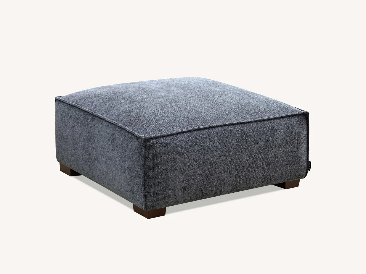 The Alaric 4 Seater Chaise Sofa in Charcoal Boucle