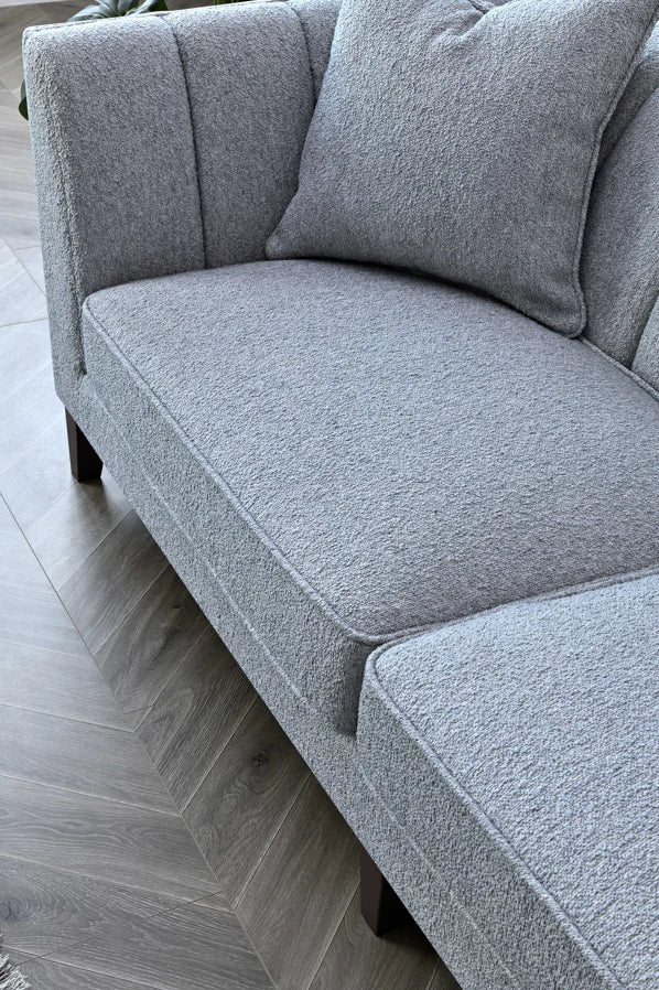 The Isla 3 Seater Sofa in Dolphin Boucle