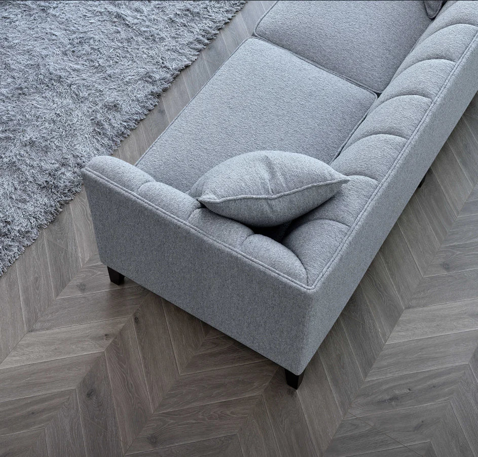 The Isla 3 Seater Sofa in Dolphin Boucle