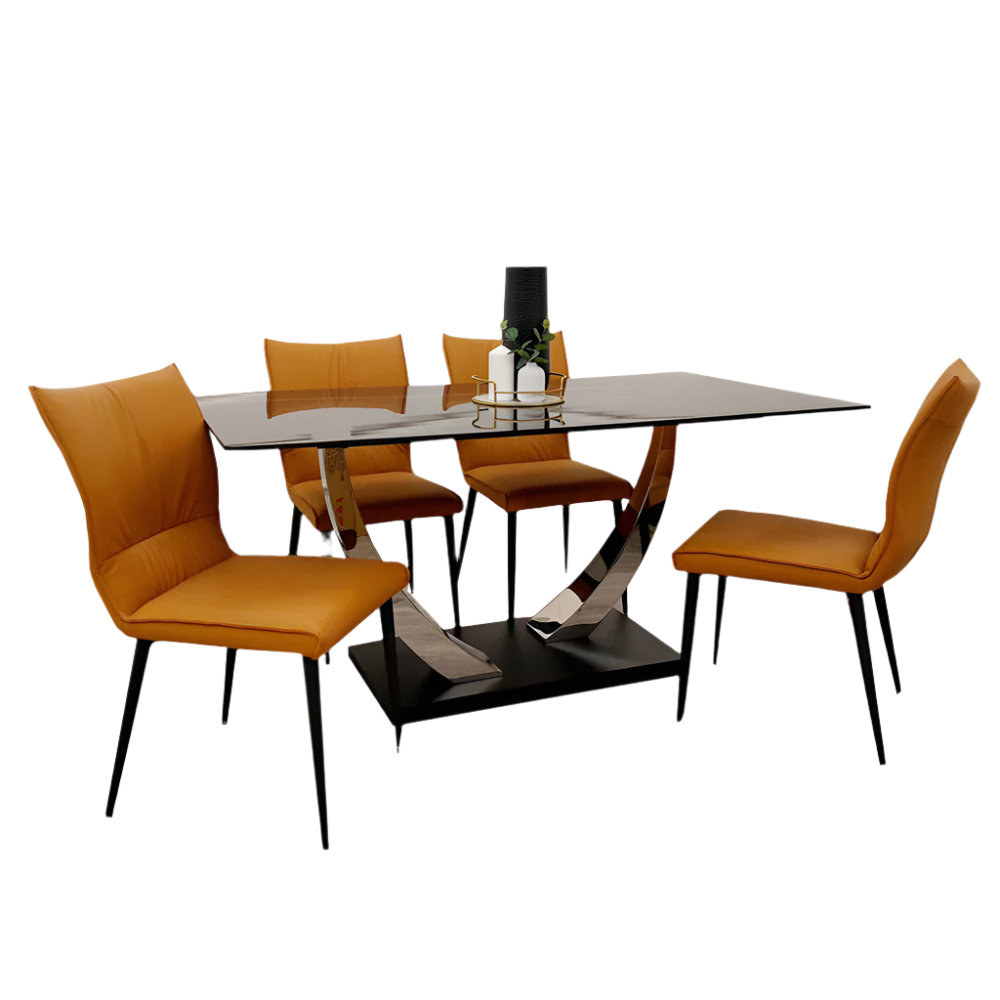 The Zephyr with 4 Nira Chairs (Multiple Colours)