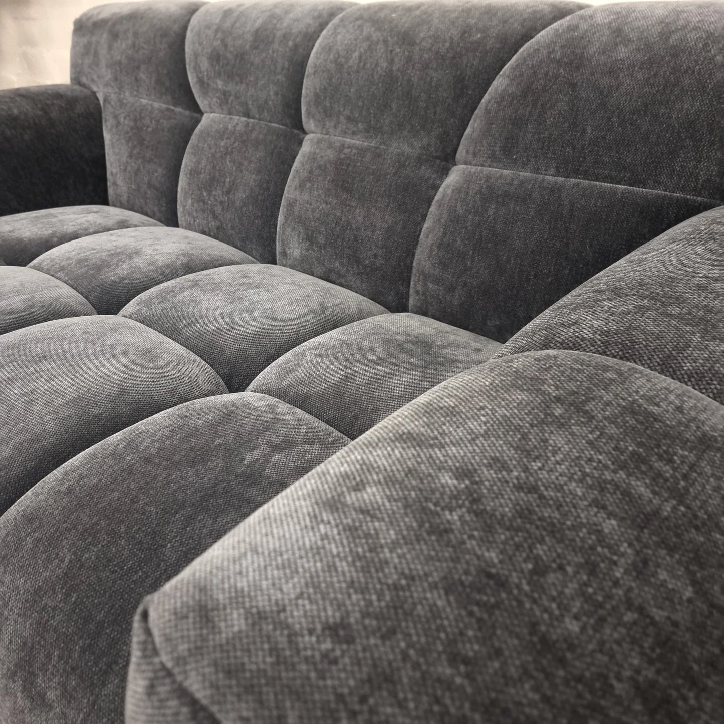 The Cassian Sofa Range in Steel Velvet