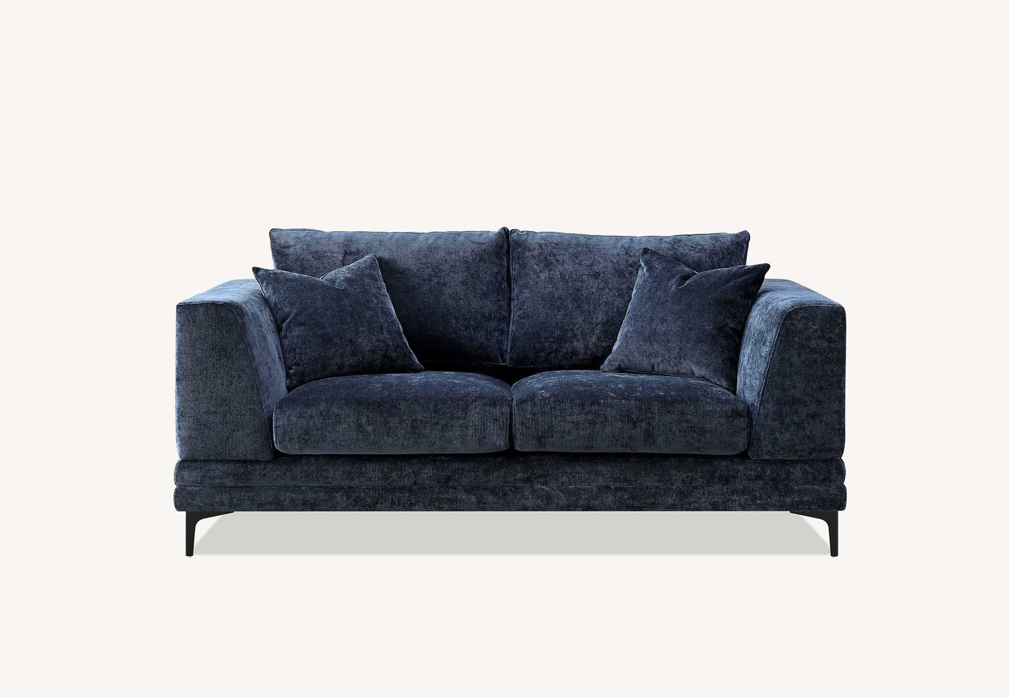 The Odessa Sofa Range in Aegean Blue Velvet