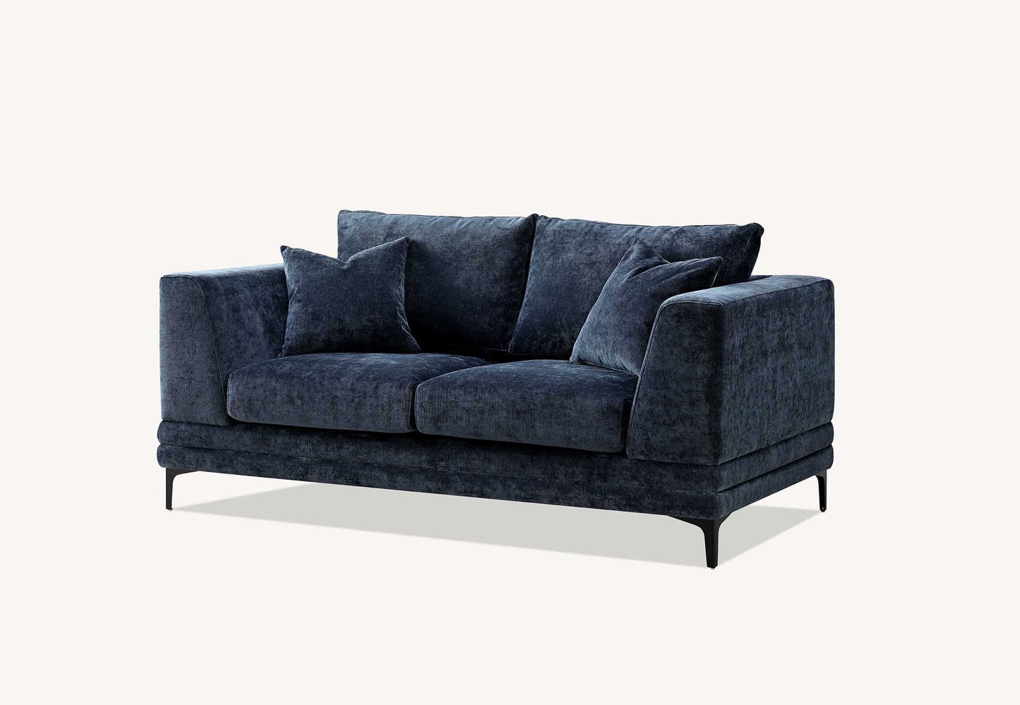 The Odessa Sofa Range in Aegean Blue Velvet