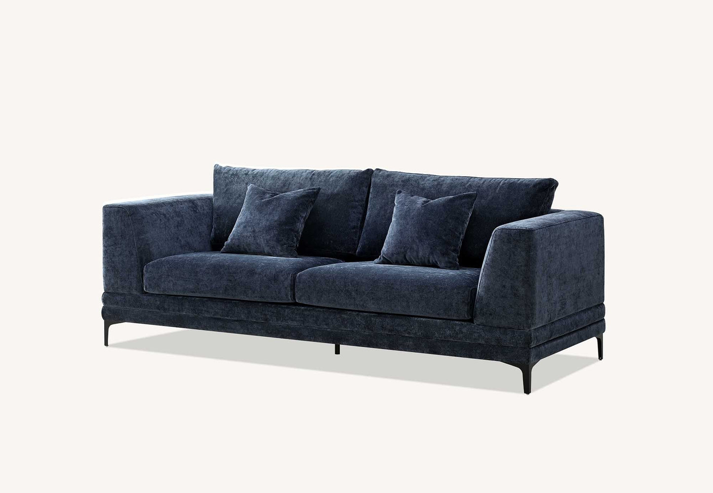 The Odessa Sofa Range in Aegean Blue Velvet