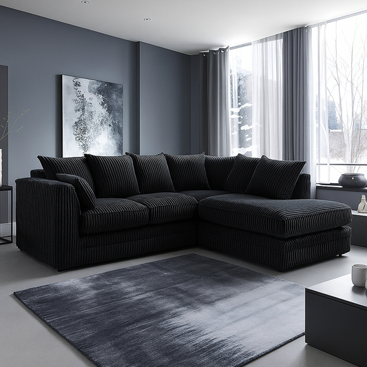 Luxor Fabric Cord Sofa Multiple Colours