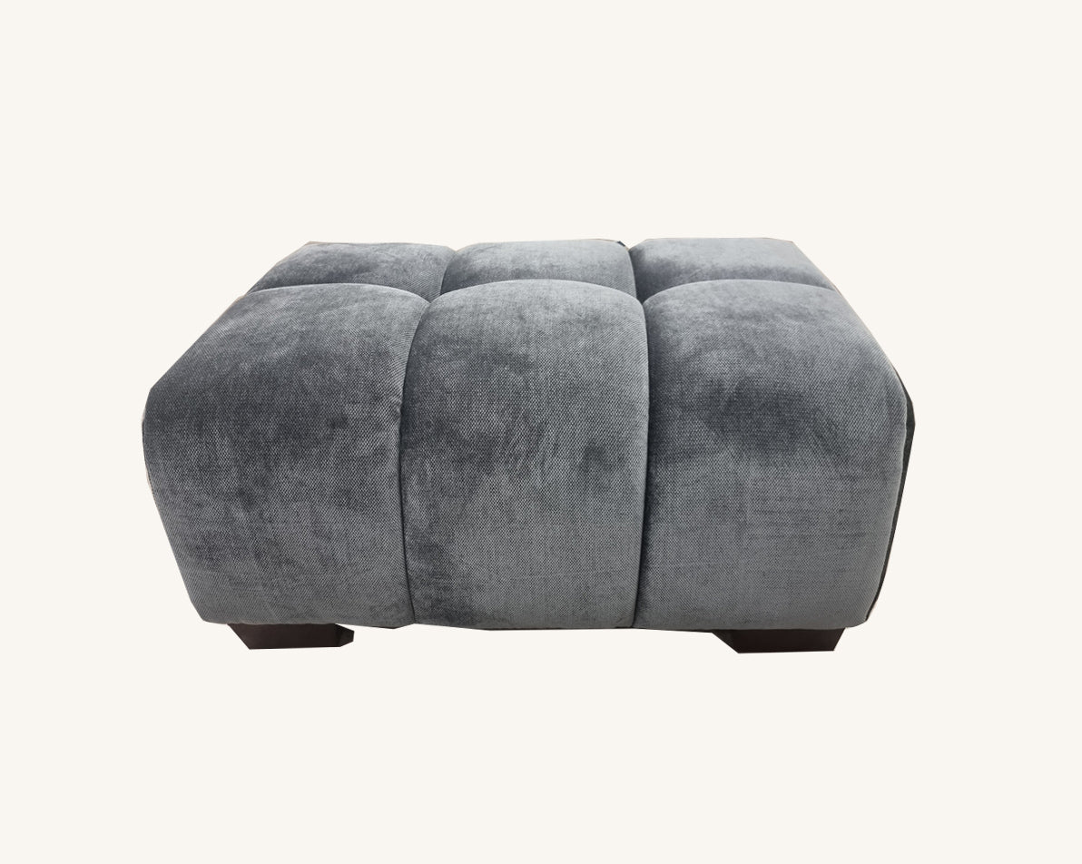 The Cassian Sofa Range in Steel Velvet