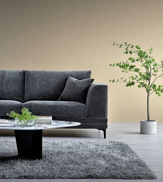 The Odessa Sofa Range in Steel Velvet