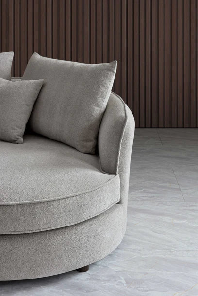 The Sienna Corner Chaise Sofa in Pebble Boucle