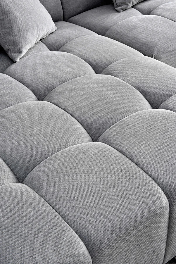 The Arlo Left Hand Corner Group in Cloudy Grey Boucle