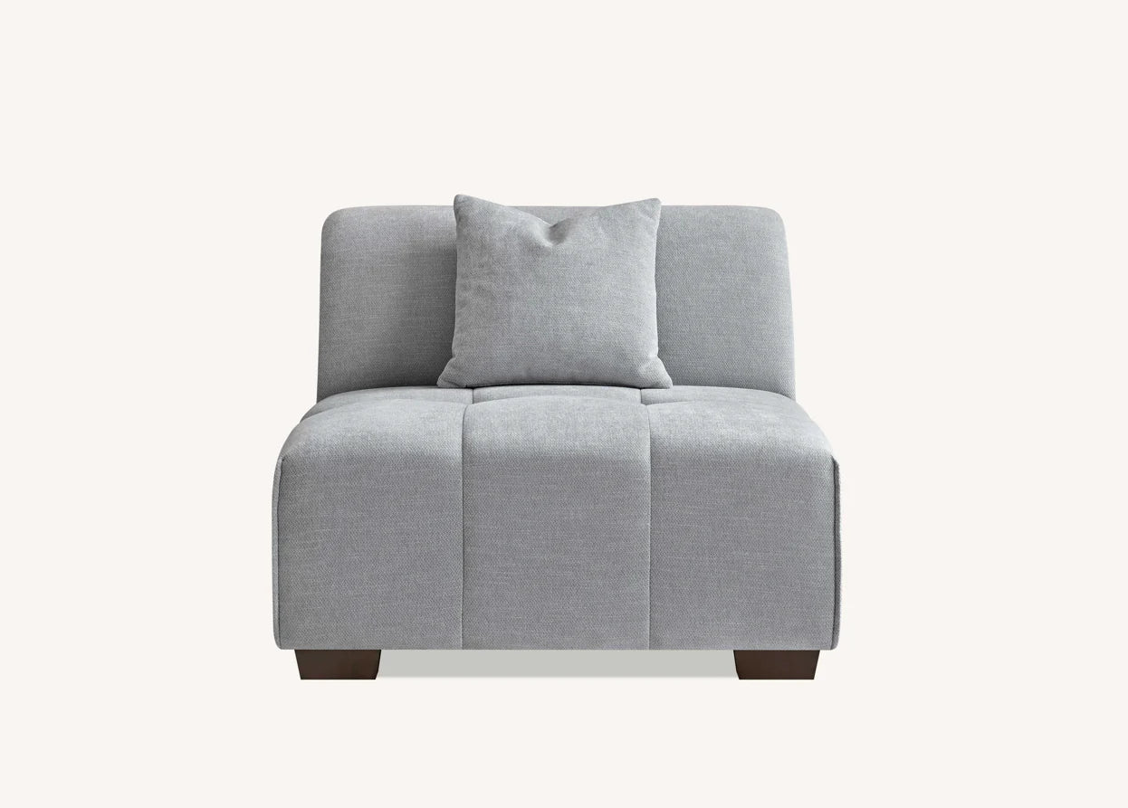 The Arlo Right Hand Corner Group in Cloudy Grey Boucle