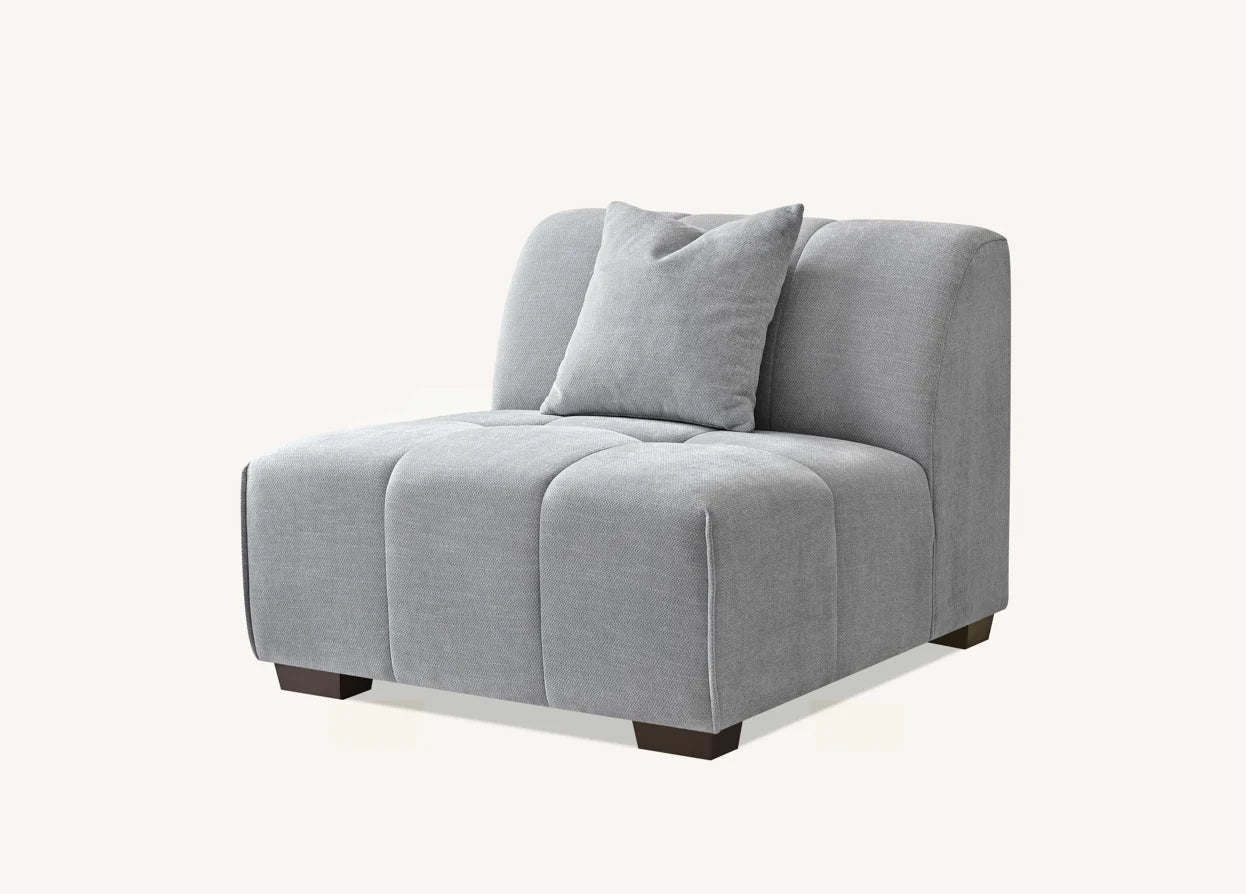 The Arlo Right Hand Corner Group in Cloudy Grey Boucle