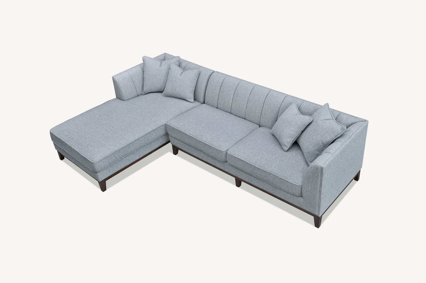The Isla Left Hand Corner Sofa in Dolphin Boucle