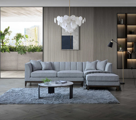 The Isla Right Hand Corner Sofa in Dolphin Boucle