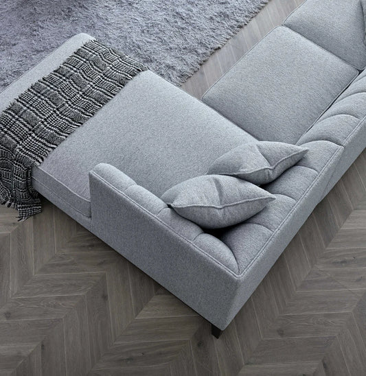 The Isla Right Hand Corner Sofa in Dolphin Boucle