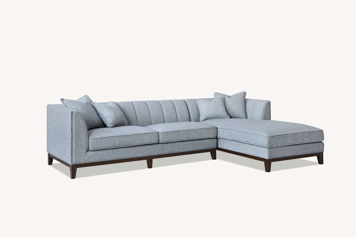 The Isla Right Hand Corner Sofa in Dolphin Boucle