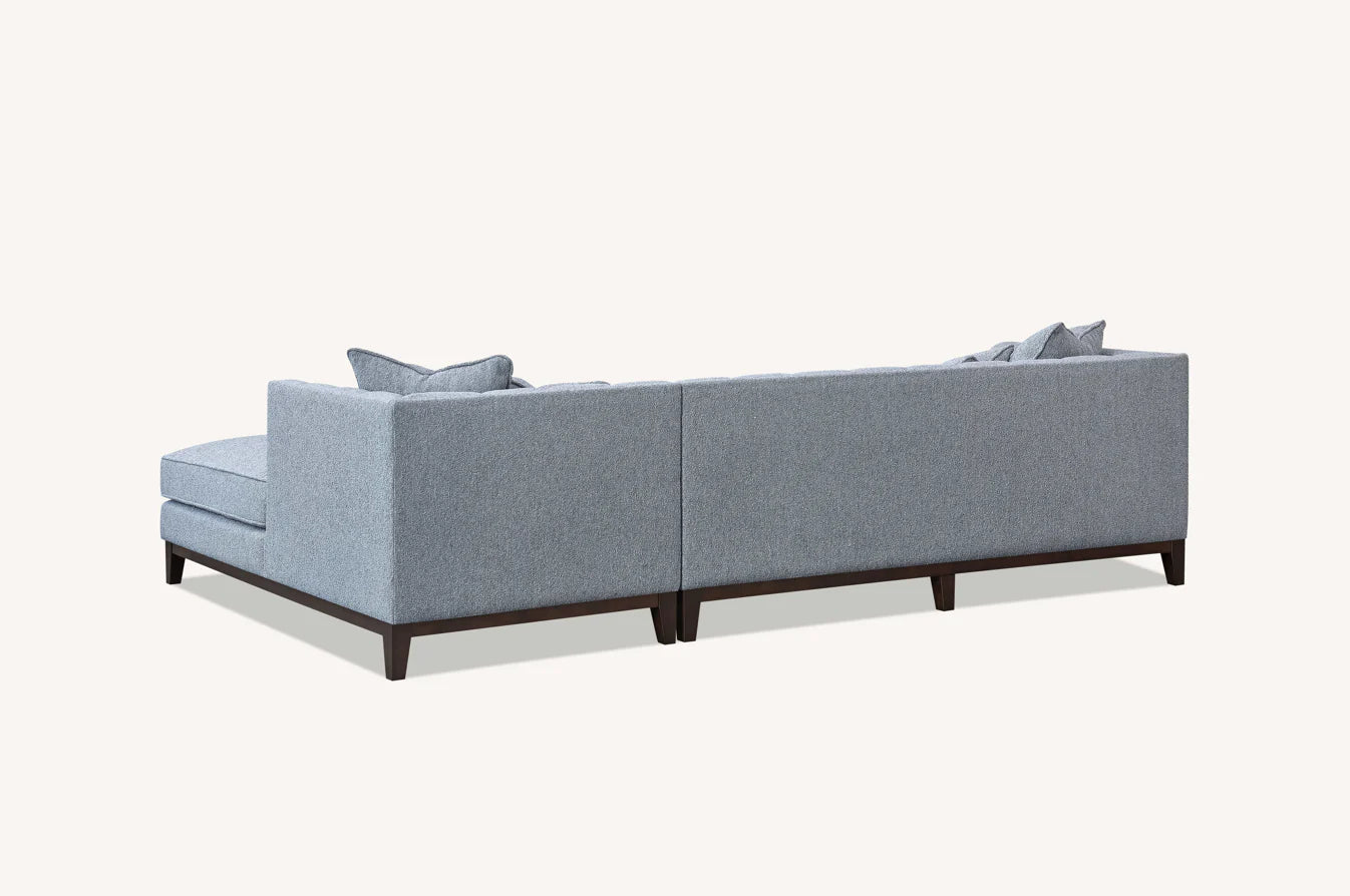 The Isla Right Hand Corner Sofa in Dolphin Boucle