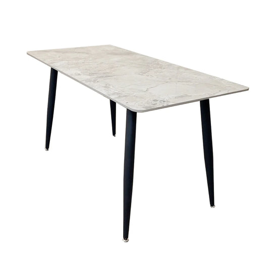The Elen with 4 Brielle Navy Blue Chairs