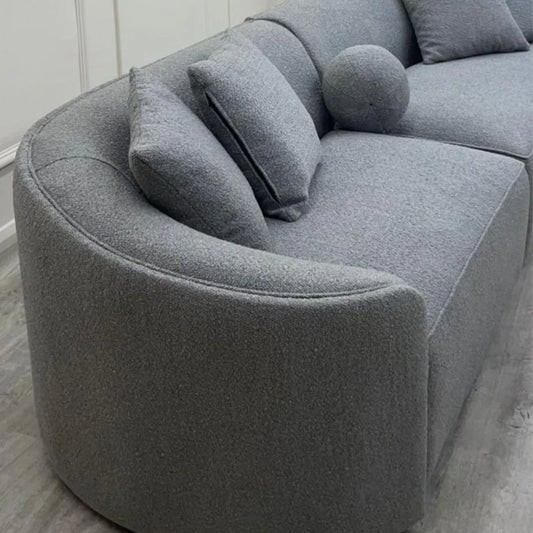 The Selani Sofa in Grey Boucle